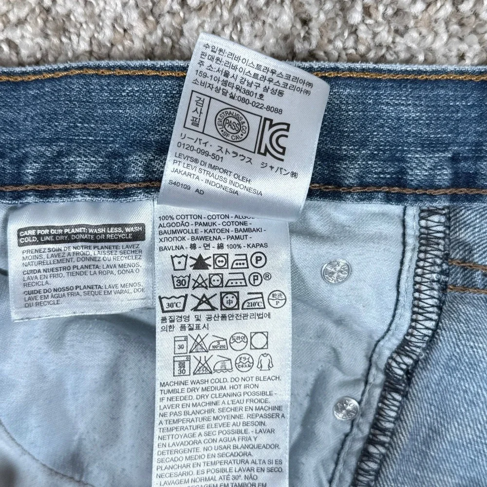 Levi's 527 Jeans Mens‎ 36x32 Blue Slim Bootcut Medium Wash Denim
